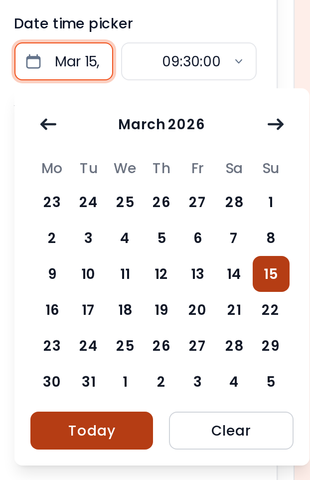 DateTime picker open