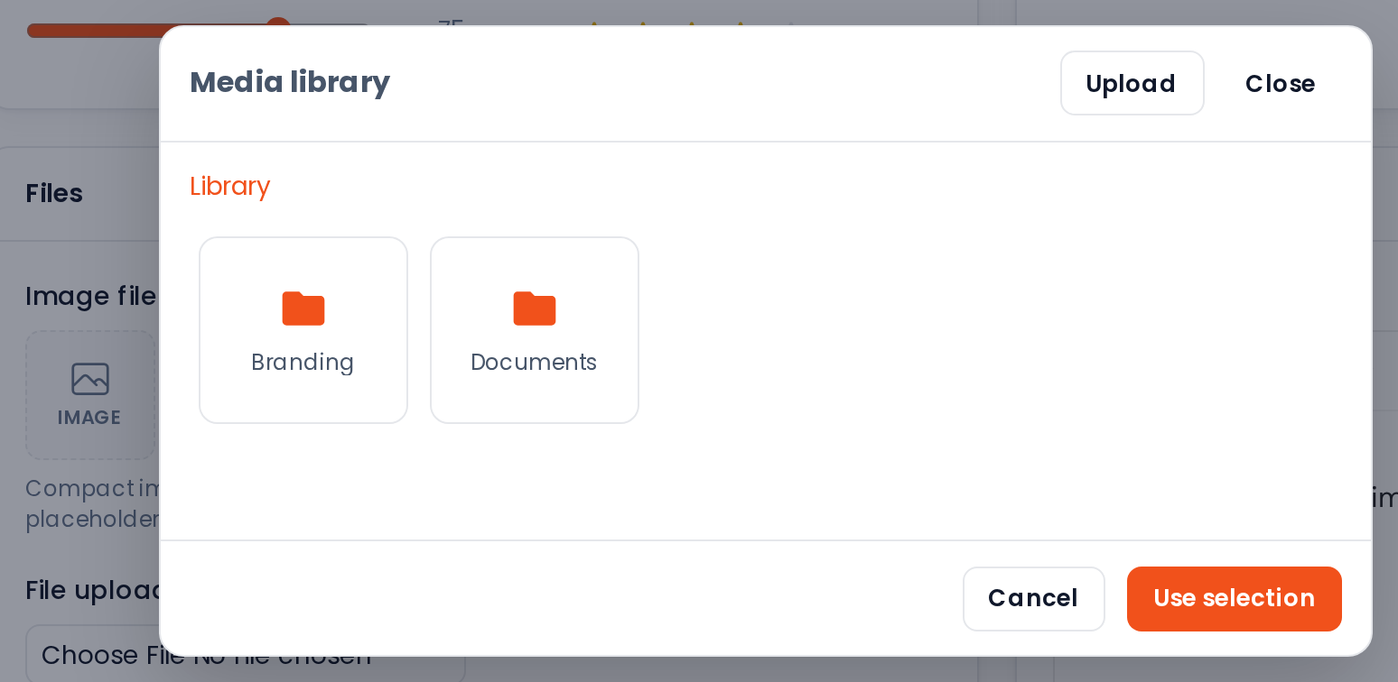 File picker modal