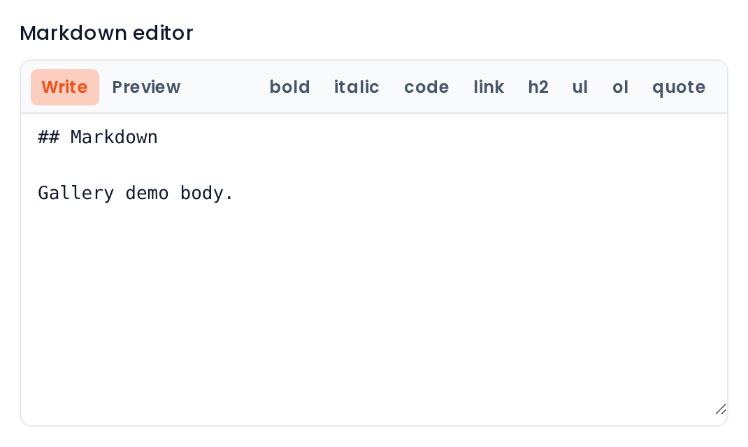 MarkdownEditor