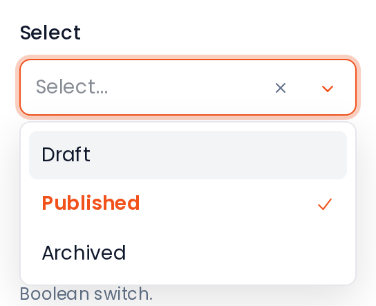 Select combobox open