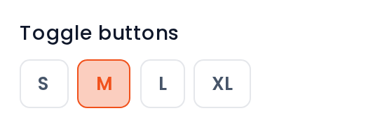 ToggleButtons